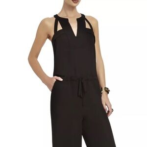 BCBGMaxAzria Black Cut Out Calhoun Jumpsuit